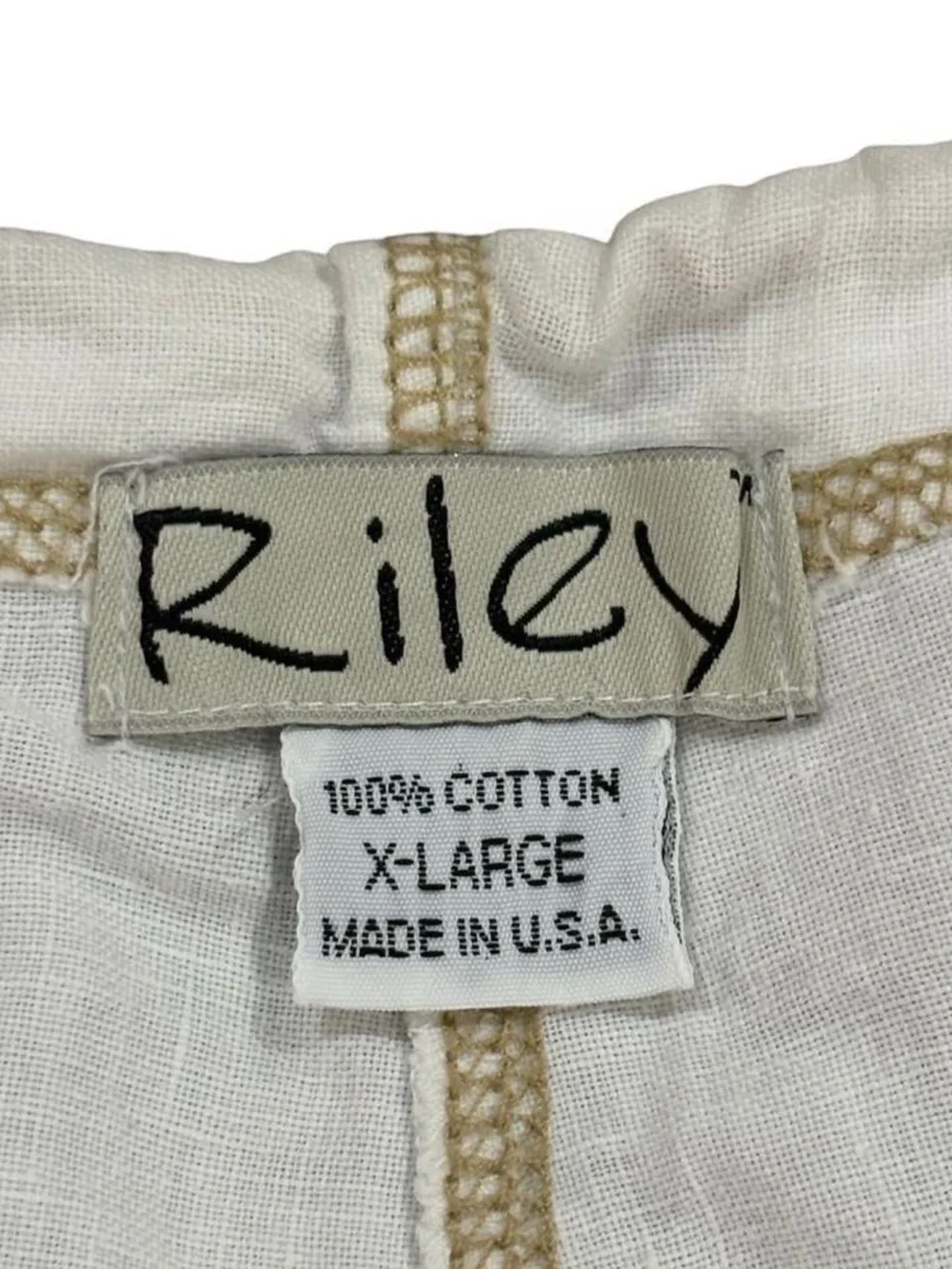 Y2K vintage kids Riley white needlepoint embroidered crop pants